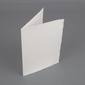 Büttenkarte Artoz Rondo DIN B 6 Hochformat weiß