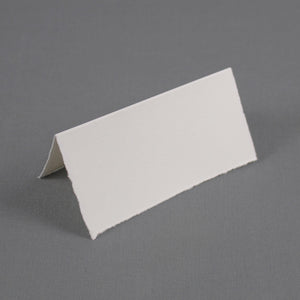 Bütten - Tischkarte aus Artoz Rondo 250 g/qm weiß