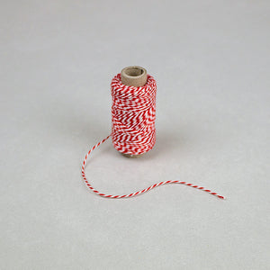 Bakers Twine rot/weiß