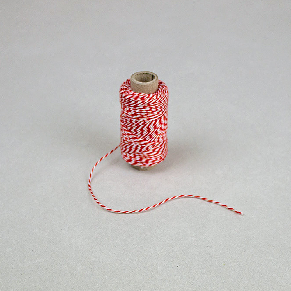 Bakers Twine rot/weiß
