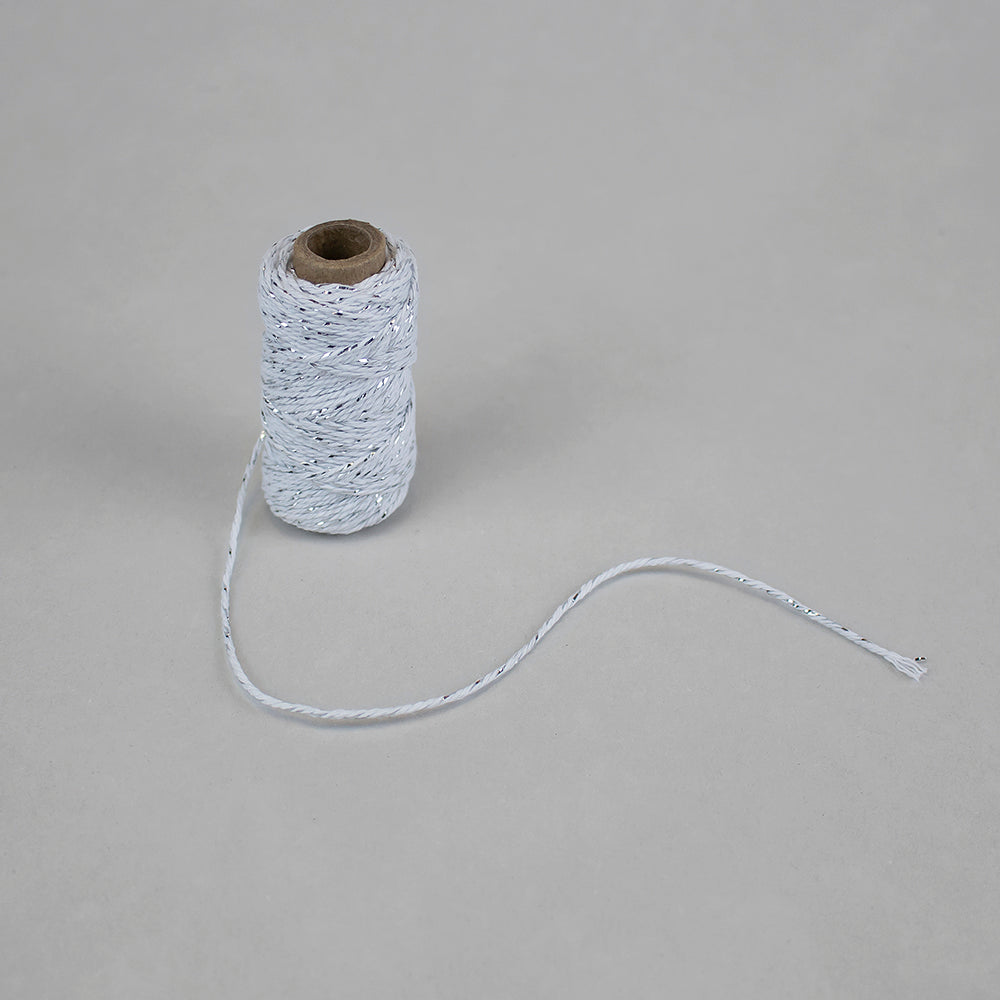 Bakers Twine weiß/silber
