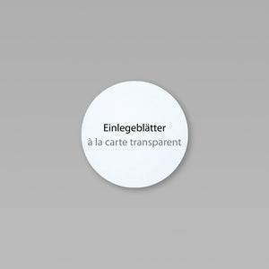 Einlegeblaetter Einleger à la carte Transparent