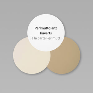 Perlmutt Kuverts Briefumschläge in allen Formaten